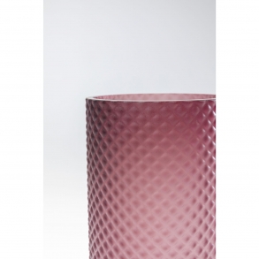 Skleněná váza Barfly Pink Matt 25cm