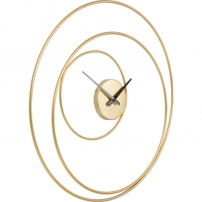Nástěnné hodiny Circular - zlaté, Ø74cm