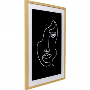 Zarámovaný obraz Faccia Arte Woman 60x80cm