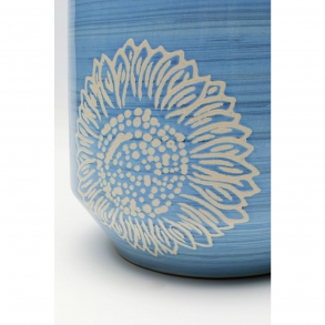 Porcelánová váza Big Bloom modrá 47cm