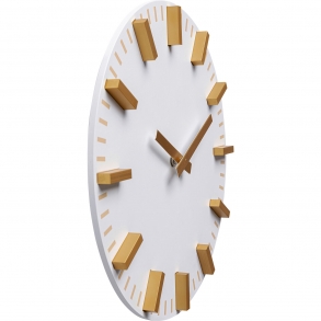 Wall Clock Archie White Ø30cm