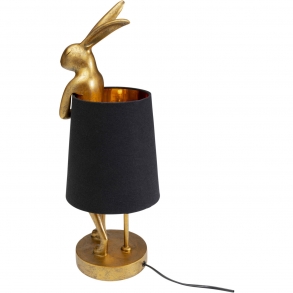 Stolní lampa Animal Rabbit zlatá/černá 50cm
