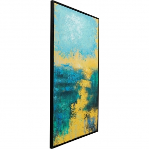 Obraz na plátně Jardin - modrý, 125x215cm