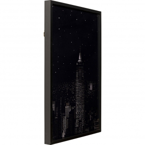Framed Picture NY Nights Empire LED 60x90cm