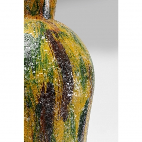Skleněná váza Zumba žlutá 77cm