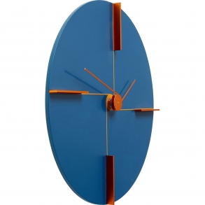 Nástěnné hodiny Felice - modré, Ø30cm