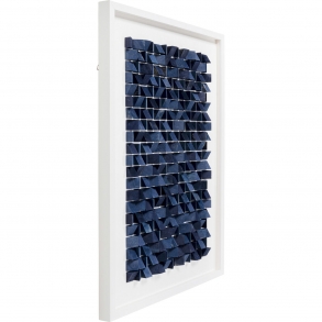Zarámovaný obraz Origami Modrý 74x104cm