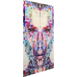 Skleněný obraz Pixel Face 120x80cm