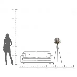 Stojací lampa Sphere Smoke 146cm