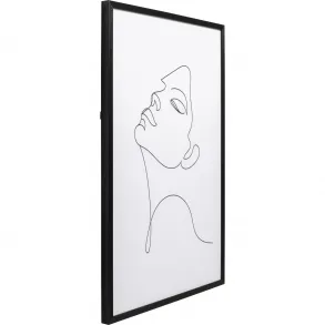Zarámovaný obraz Drawing Lady 63x93cm
