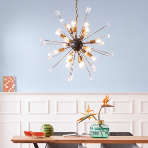 Lustr Crystal Bomb Brass Ø93cm