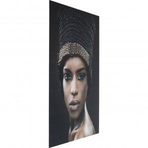 Skleněný obraz Royal Headdress Face 150×100cm