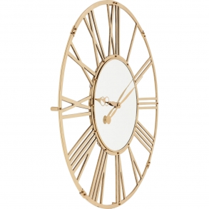 Nástěnné hodiny Giant - zlaté, Ø120cm