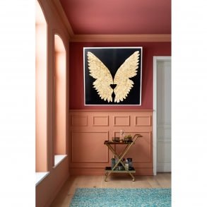 Nástěnná dekorace Wings Gold 120×120 cm