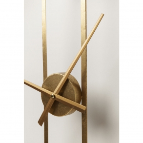 Nástěnné hodiny Clip - zlaté, Ø60 cm