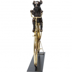 Soška Pes na zlatém kole 44cm