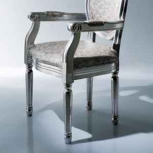 Židle s opěrkou Louis Croco Antique