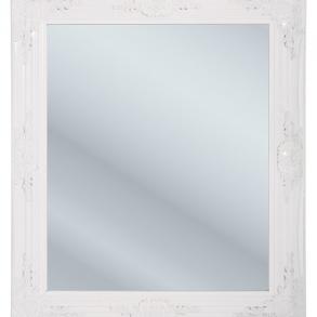 Zrcadlo Barock Shining - bílé, 74×64