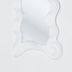 Zrcadlo Wonderland - bílé, 130×105 cm