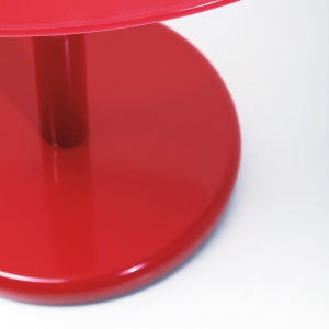 Odkládací stolek Circle - červený