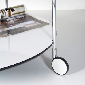 Konferenční stolek Doppio - bílý, 80 cm