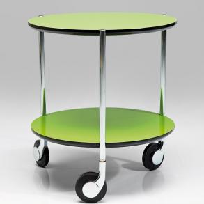 Odkládací stolek Doppio - průměr 40 cm, zelený