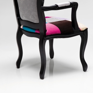 Židle s opěrkou ruky Elegant Patchwork