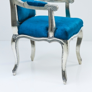 Židle s opěrkou ruky Regency Blue