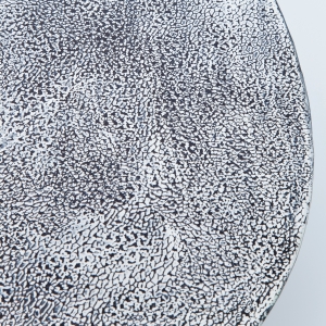 Konferenční stolek Egg - stříbrný, 56×62 cm
