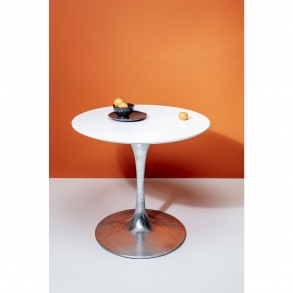 Stůl Invitation Set - bílý, Ø90 cm
