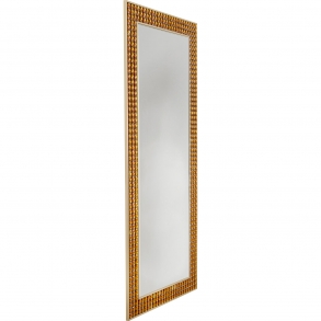 Nástěnné zrcadlo Crystals - mosazné,  80x180cm