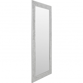 Nástěnné zrcadlo Crystals - stříbrné, 80x180cm