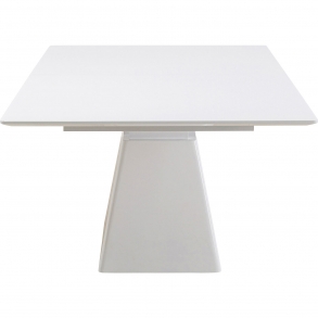 Rozkládací jídelní stůl Benvenuto - bílý, 200(50)x110cm