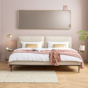 Zrcadlo Curve Rectangular 200×70 cm - mosaz