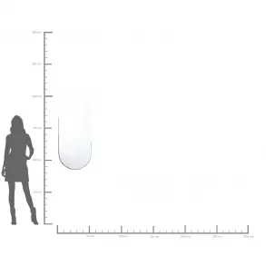 Zrcadlo Hipster Oval 114×50 cm
