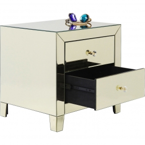 Noční stolek Luxury Gold - 2 zásuvky