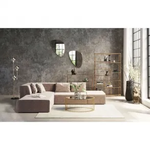Rohová sedačka Infinity Velvet Taupe - béžová, levá