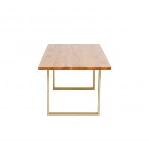 Stůl Jackie Oak Brass 160x80