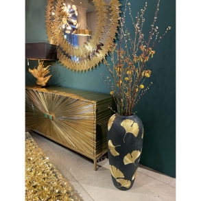 Konferenční stolek Gold Flowers 120x60cm
