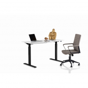 Pracovní stůl Office Smart - černý, bílý, 140x60