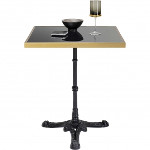 Barový stůl Rim - čtvercový, černý, 57x57cm