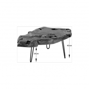 Dřevěný konferenční stolek Aspen 100x60cm