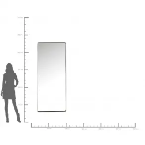 Zrcadlo Ombra - černé, 80x200cm