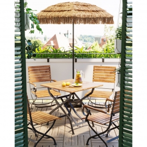 Zahradní stůl Hampton - hnědý, 80x80cm