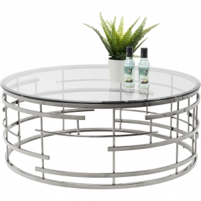Konferenční stolek Jupiter - stříbrný, Ø100cm