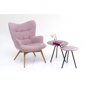 Odkládací stolek Flamingo Flower (set 2 kusů)