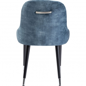 Modrá čalouněná jídelní židle Catania