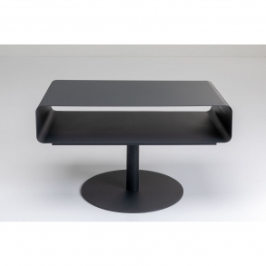 Otočný odkládací stolek Lounge - šedý, 70x42cm