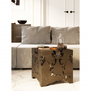 Odkládací stolek Cubo Manifattura - bronzový, 42x42cm