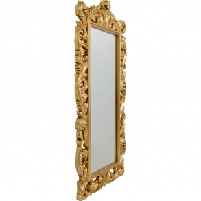 Nástěnné zrcadlo Baroque Valentina - zlatá, 100x190cm